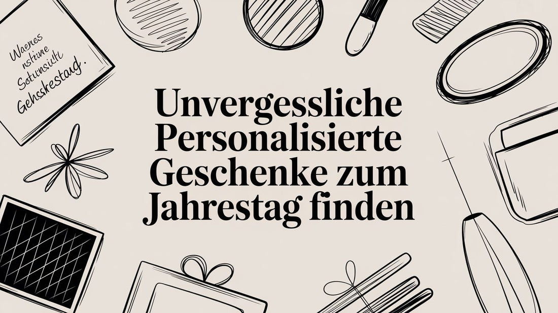 Unvergessliche personalisierte Geschenke zum Jahrestag finden