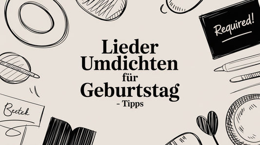Lieder umdichten für Geburtstag: Die schnelle Alternative zum perfekten Geschenk