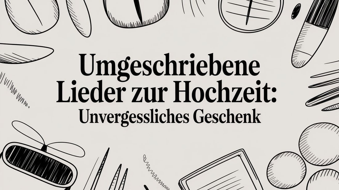 Umgeschriebene Lieder zur Hochzeit: Dein unvergessliches Geschenk