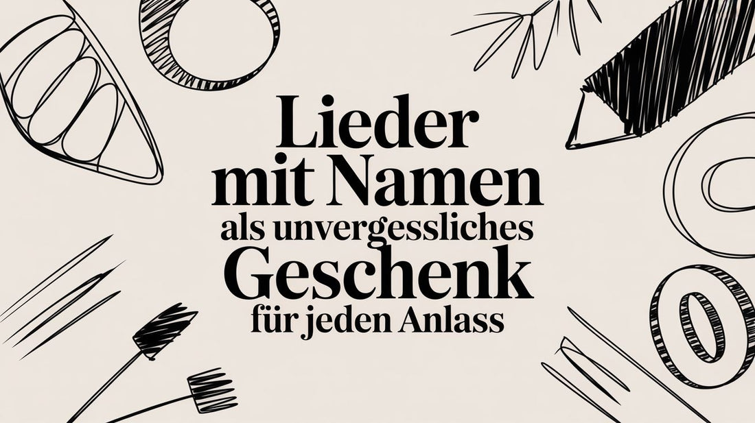 Lieder mit Namen als unvergessliches Geschenk für jeden Anlass