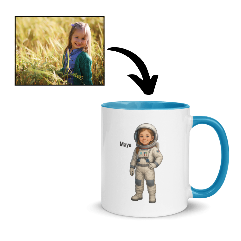 Personalisierte Tasse mit Kinderberuf – Dein Kind als Feuerwehrmann, Ärztin oder Pilot!