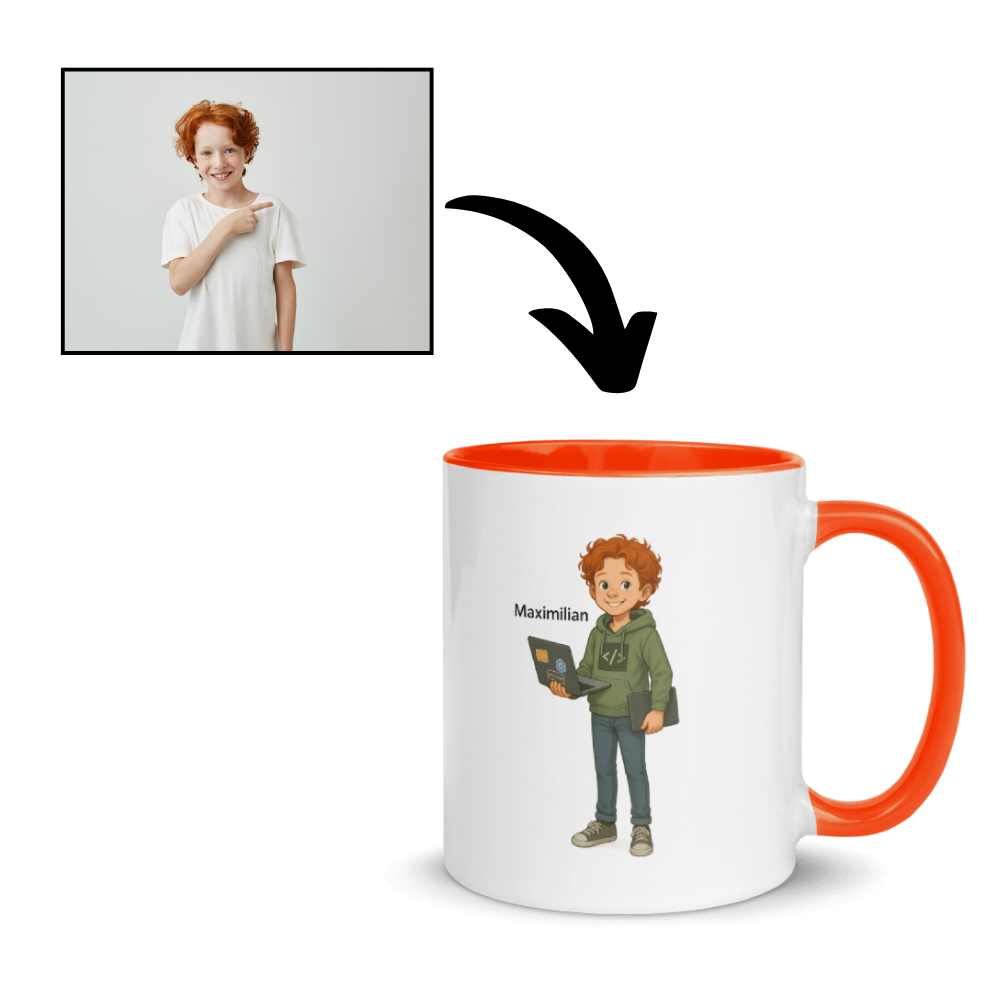 Personalisierte Tasse mit Kinderberuf – Dein Kind als Feuerwehrmann, Ärztin oder Pilot!