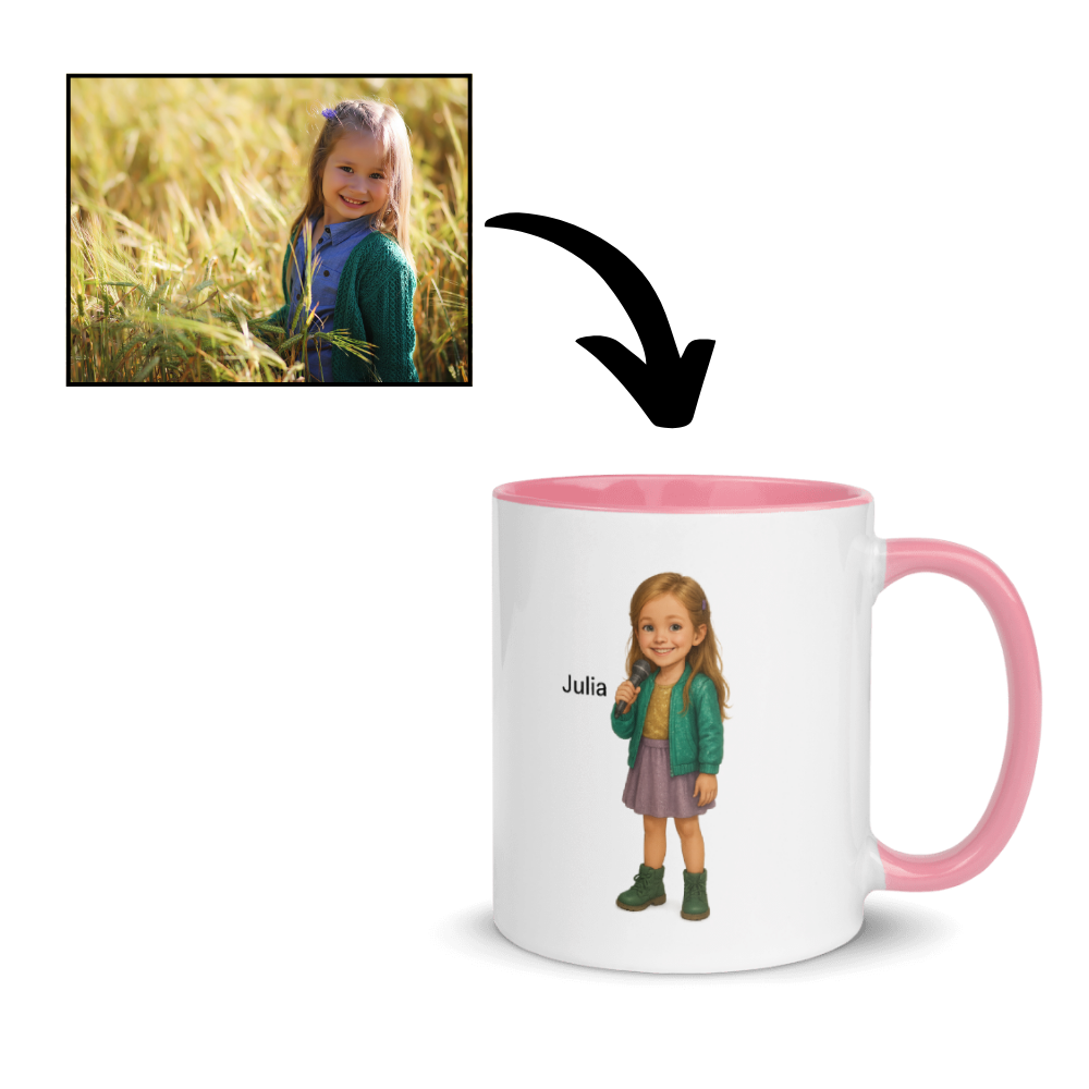 Personalisierte Tasse mit Kinderberuf – Dein Kind als Feuerwehrmann, Ärztin oder Pilot!