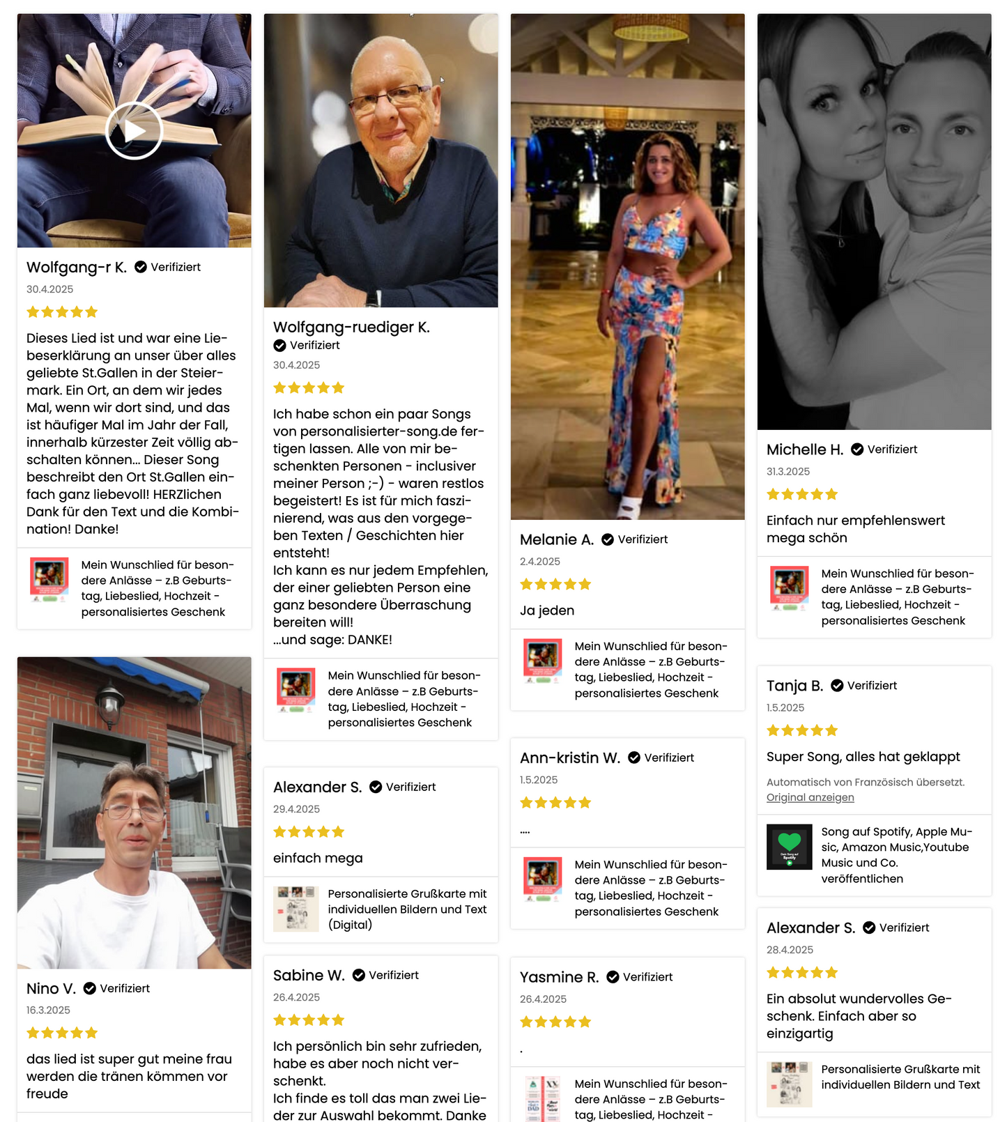 Mein Wunschlied für besondere Anlässe – z.B Geburtstag, Liebeslied, Hochzeit - personalisiertes Geschenk