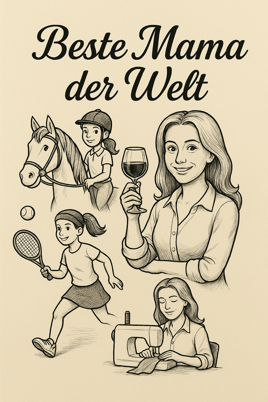 Personalisierte Grußkarte mit individuellen Bildern und Text (Digital)