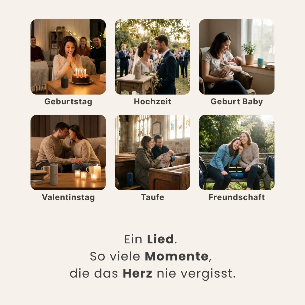 Mein Wunschlied für besondere Anlässe – z.B Geburtstag, Liebeslied, Hochzeit - personalisiertes Geschenk
