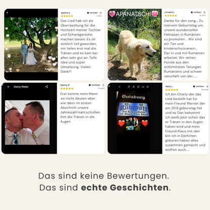 Mein Wunschlied für besondere Anlässe – z.B Geburtstag, Liebeslied, Hochzeit - personalisiertes Geschenk