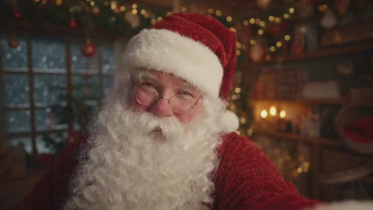 Weihnachtsmann-Video personalisiert mit Kindername - Persönliche Grüße vom Wiehnachtsmann